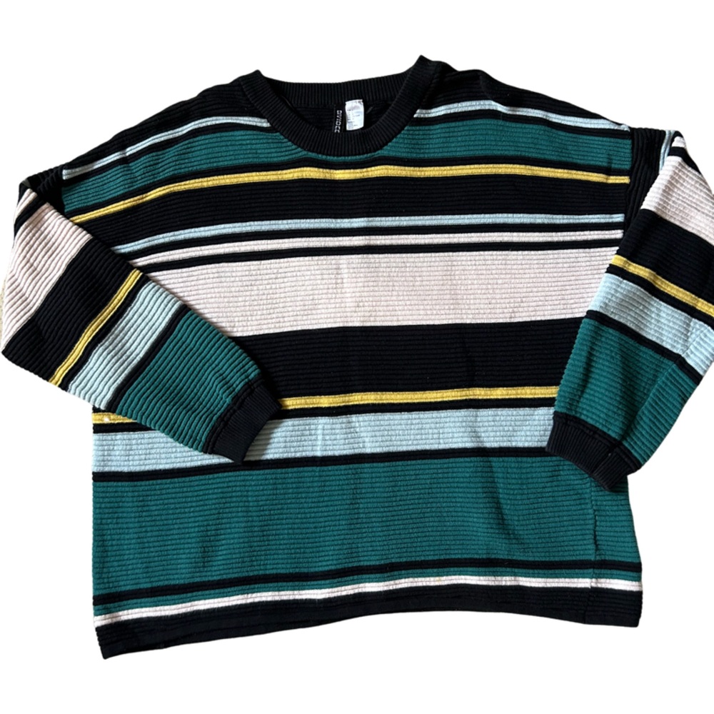H&M Multicolor oversized Striped women’s sweater size L